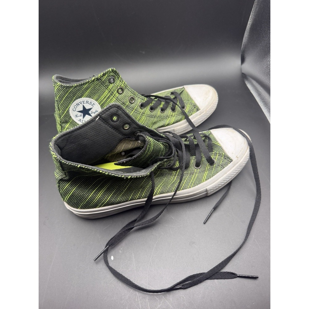 Converse All Star Striped Chuck II Canvas Sneakers Green/Black/White Men's 10